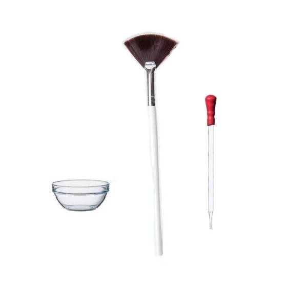 果酸面膜掃刷+小玻璃碗+玻璃滴管 套裝（面部）